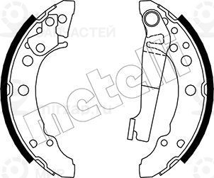 Комплект тормозных колодок METELLI 530465