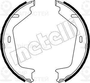 Комплект тормозных колодок стояночной системы METELLI 530479
