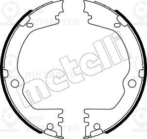 Комплект тормозных колодок стояночной системы METELLI 530532