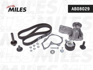 Насос водяной + комплект зубчатого ремня MILES AB08029