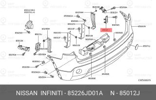 Запчасть NISSAN 85226JD01A