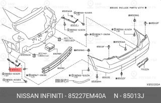 Запчасть NISSAN 85227EM40A