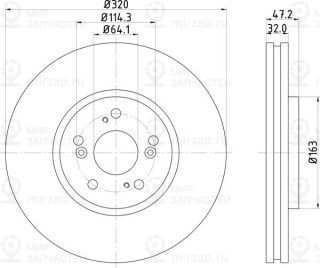 Запчасть NISSHINBO ND8034K