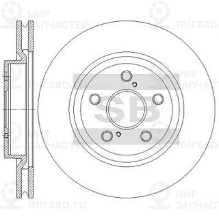 Тормозной диск SANGSIN SD4923