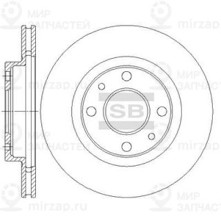 Тормозной диск SANGSIN SD5802