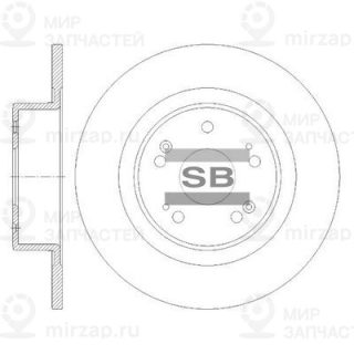 Тормозной диск SANGSIN SD8517