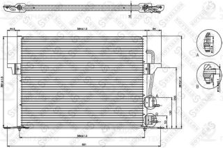Конденсатор кондиционера STELLOX 1045010SX