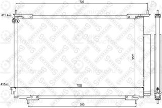 Конденсатор кондиционера STELLOX 1045096SX