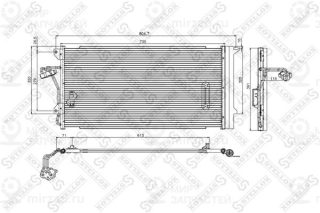 Конденсатор кондиционера STELLOX 1045182SX
