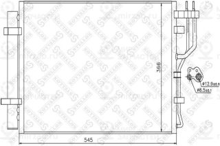 Конденсатор кондиционера STELLOX 1045720SX