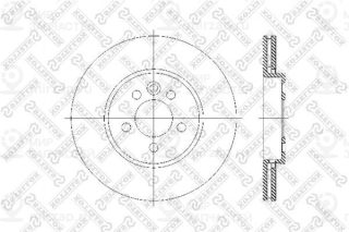 Тормозной диск STELLOX 60204013VSX