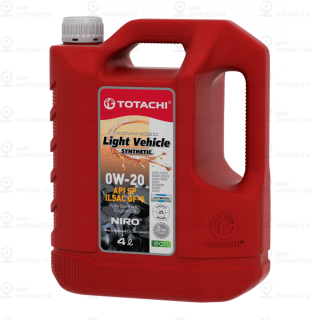 Totachi Niro Lv Synthetic Sn 0W-20 Api Sp, Sn Plus, Sn/Rc, Ilsac Gf-5 4Л TOTACHI 1F904