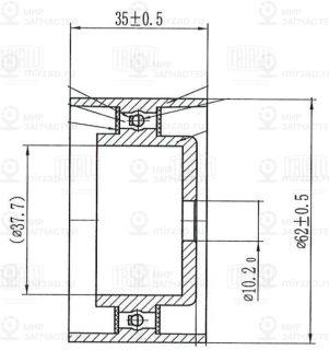 Паразитный / ведущий ролик зубчатого ремня TRIALLI CM6400