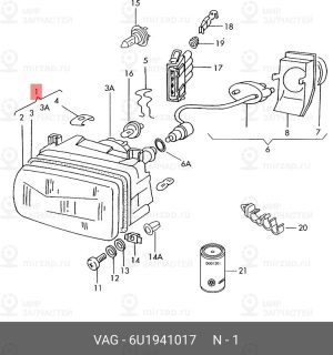 Запчасть VAG 6U1941017