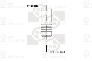 Клапан выпускной BGA V531004