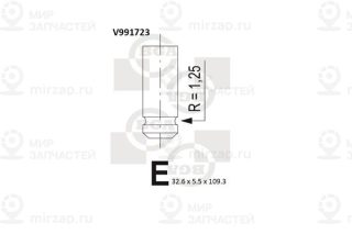 Клапан впускной BGA V991723
