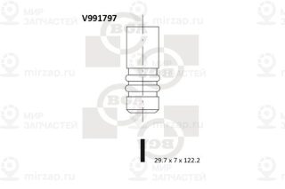 Клапан впускной BGA V991797
