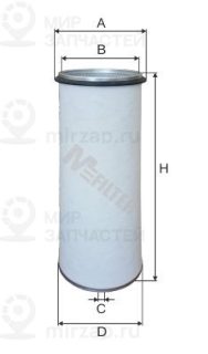 Фильтр воздушный MFILTER A1600