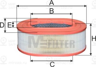 Фильтр воздушный MFILTER A8069