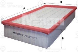 Фильтр воздушный MFILTER K172