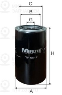 Фильтр масляный MFILTER TF6517