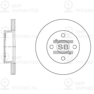 Тормозной диск SANGSIN SD4009