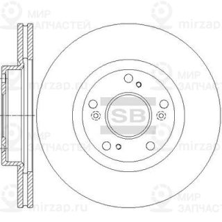 Тормозной диск SANGSIN SD4135
