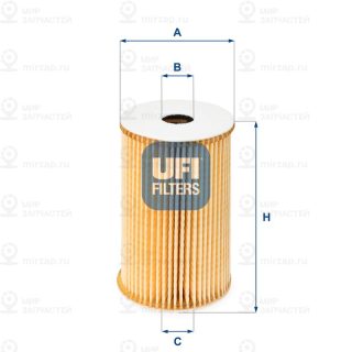 Фильтр масляный UFI 2502900