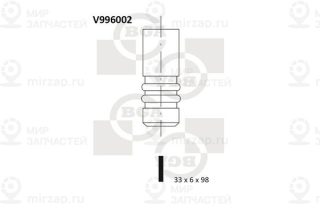 Клапан впускной BGA V996002