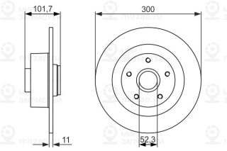Тормозной диск BOSCH 0986479573