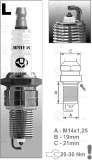 Запчасть BRISK LR15YP