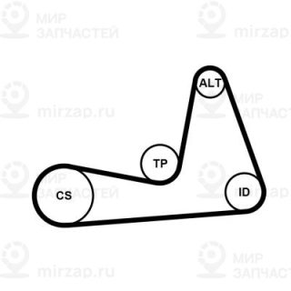 Запчасть Continental 6PK1130K1