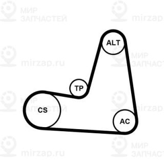 Запчасть Continental 6PK1130K2