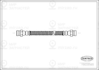 Тормозной шланг CORTECO 19033585