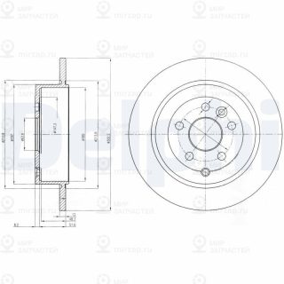 Тормозной диск DELPHI BG4124C