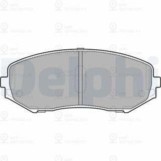 Комплект тормозных колодок (дисковый тормоз) DELPHI LP2001