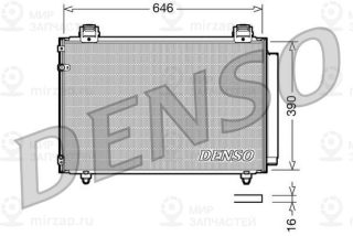 Конденсатор кондиционера DENSO DCN50024