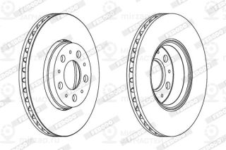 Тормозной диск FERODO DDF1163C
