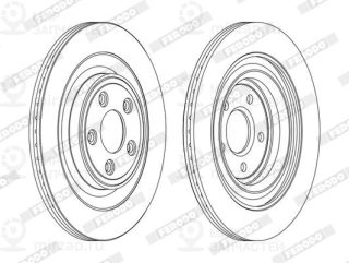 Тормозной диск FERODO DDF1703C