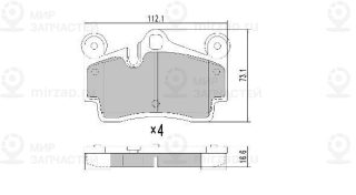 Запчасть FREMAX FBP1359