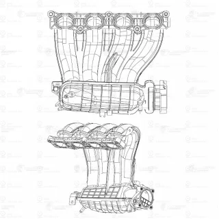 Коллектор Впускной Для А/М Nissan Qashqai (06-)/X-Trail (07-) 2.0I [Mr20de] LUZAR LIM1401