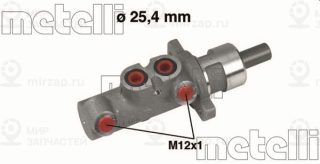 Главный тормозной цилиндр METELLI 050275