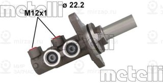 Главный тормозной цилиндр METELLI 051164