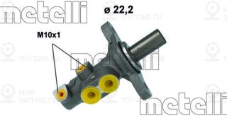 Главный тормозной цилиндр METELLI 051229