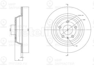 Запчасть METELLI 231786C