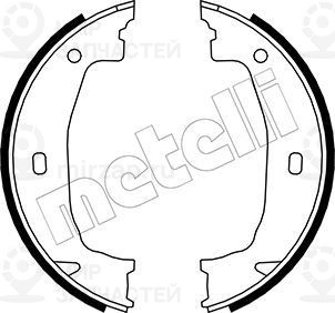 Комплект тормозных колодок стояночной системы METELLI 530018