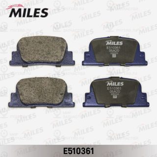 Комплект тормозных колодок (дисковый тормоз) MILES E510361