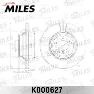 Тормозной диск MILES K000627