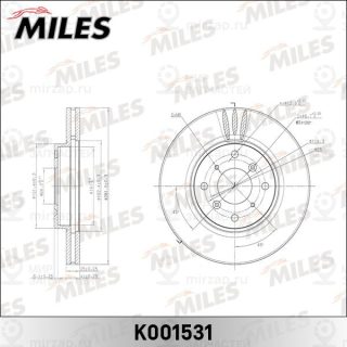 Тормозной диск MILES K001531
