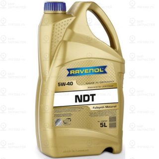 Моторное Масло Ravenol Ndt Sae 5W-40 ( 5Л) New RAVENOL 4014835803282
